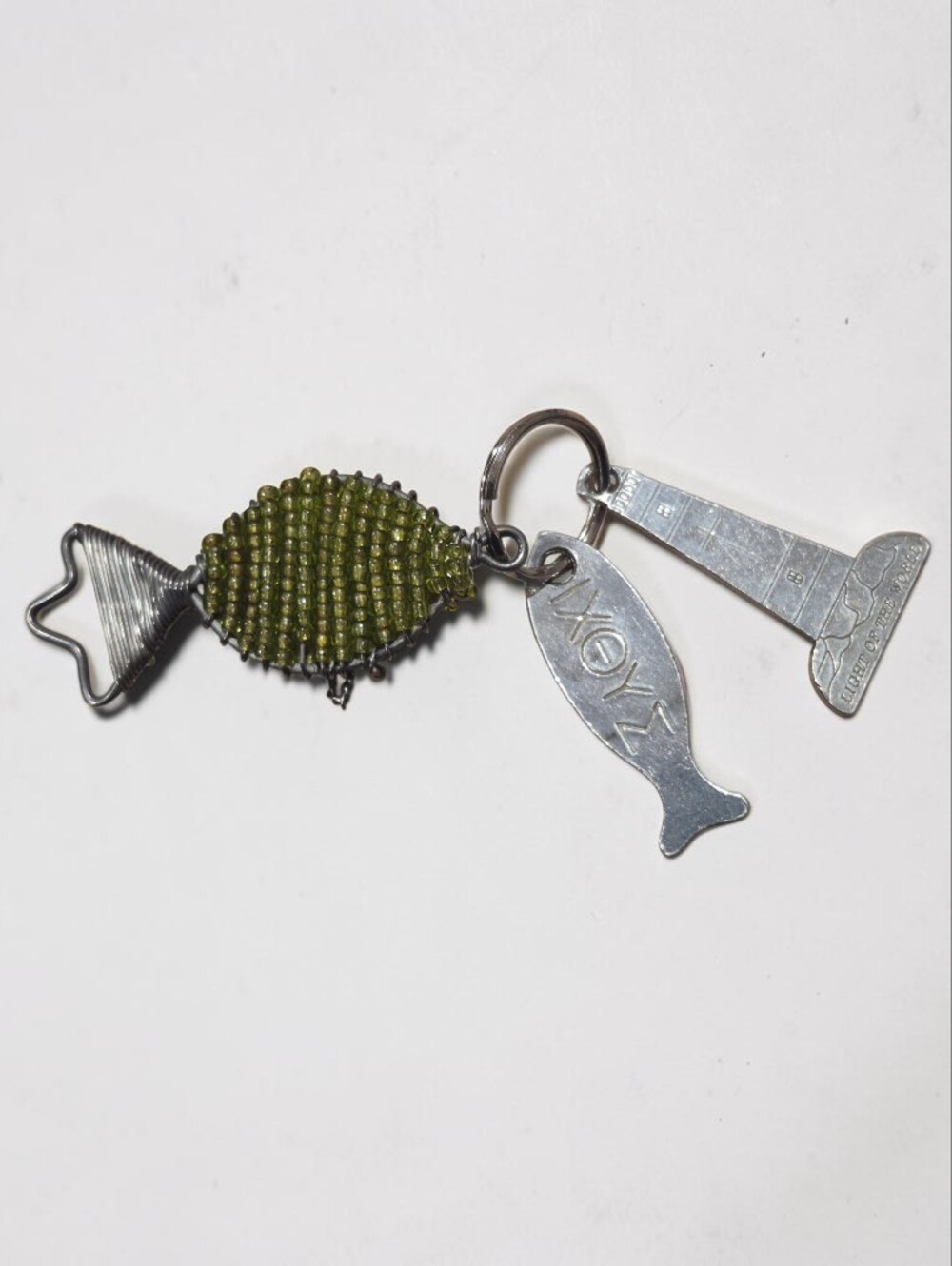 "I Am The Light Of The World" Fish Faith Inspirational Keychain